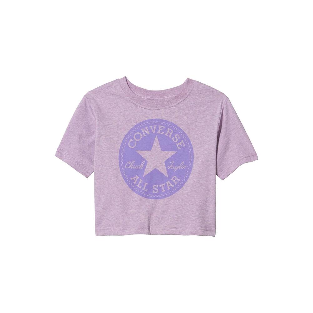 Converse Kids Girls Crossover Tee Violet 4 Little Kid